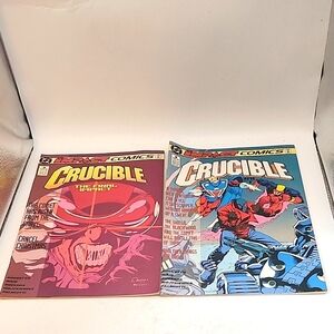 Vintage 1993 DC Impact Comics Crucible no. 2 & 4